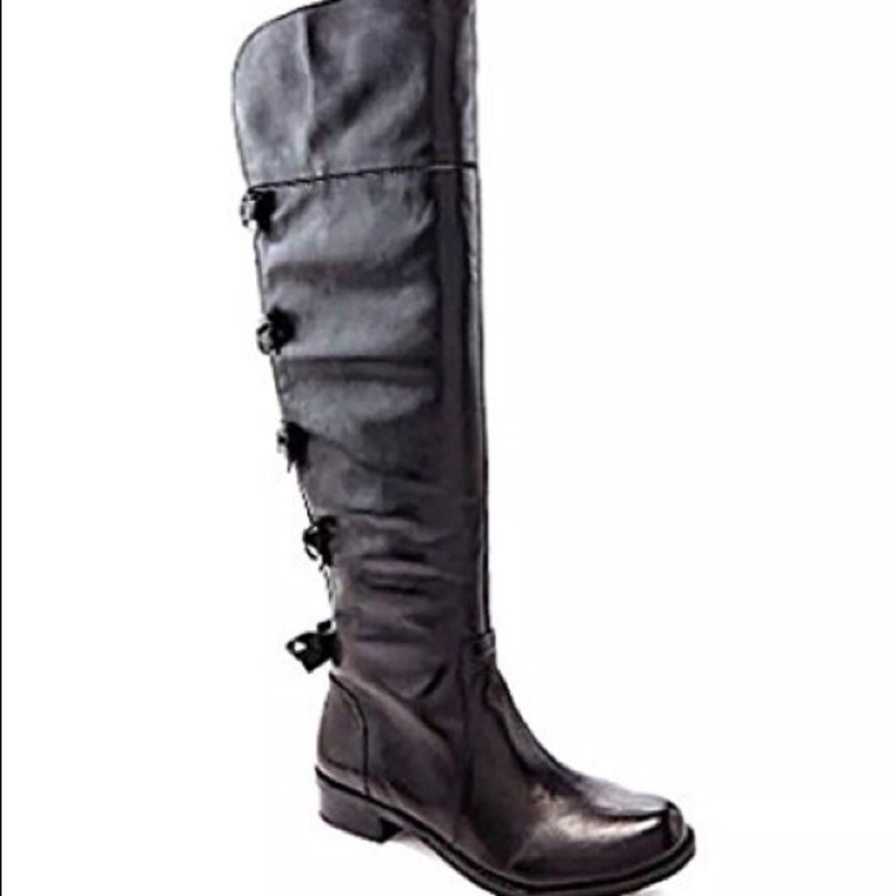 Gianni Bini Miranda Bow Back Riding Boots